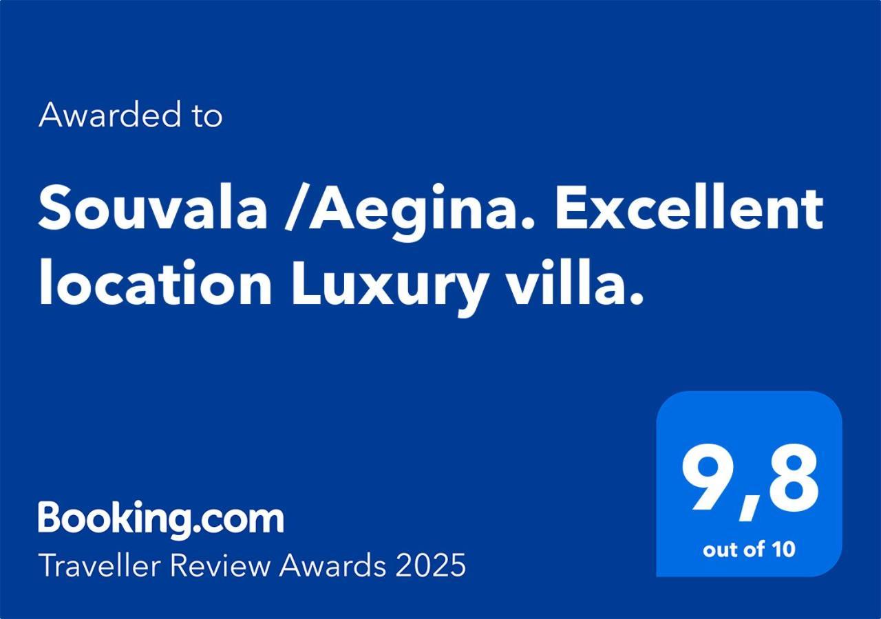 Souvala /Aegina. Excellent Location Luxury Villa. Vathi  ภายนอก รูปภาพ